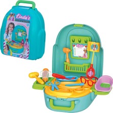 Sayıcı Kids Linda’nın Doktor Seti Sırt Çantası – 3+ Yaş Rol Yapma Oyuncak Seti, Yerli Üretim & Güvenli Içerik
