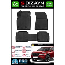 S-Dizayn Nissan X-Trail Benzinli 3D Pro Havuzlu Paspas 2022 Üzeri A+ Kalite 3DS-SDZ303