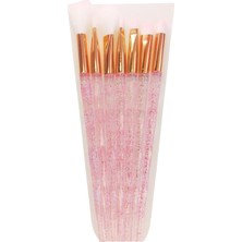 Velora Makyaj Fırça Seti, 7 Parça, Çok Renkli (Pembe)