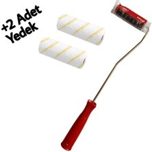 Dekor 10 cm Parmak Rulo + 2 Yedek Kolay Uygulama İçin Profesyonel Boya Aleti