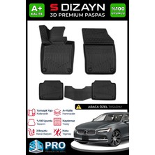 S-Dizayn Volvo S90 3D Pro Havuzlu Paspas 2020 Üzeri A+ Kalite 3DS-SDZ090
