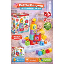 Sayıcı Kids Eğitici Kare Kule Bul-Tak - Bultak LEGO - Bebek Oyuncağı - Şekil Takmaca