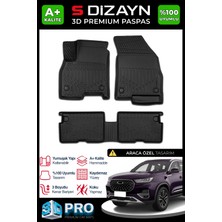 S-Dizayn Chery Tiggo 8 Pro 3D Pro Havuzlu Paspas 2022-2025 A+ Kalite 3DS-SDZ002