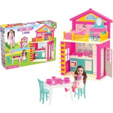 Sayıcı Kids Lola’nın 2 Katlı Oyuncak Evi – Bebek & Aksesuarli Çocuk Oyun Evi | 3+ Yaş | Evcilik Oyunu Seti
