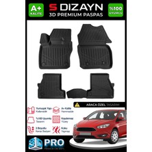 S-Dizayn Ford Focus 3 Makyajlı 3D Pro Havuzlu Paspas 2014-2019 A+ Kalite 3DS-SDZ231