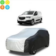 AUTOES Opel Combo Cargo 2021 Model Branda Araba Brandası, Oto Branda Gri-Siyah