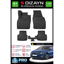 S-Dizayn Vw Polo 3D Pro Havuzlu Paspas 2017-2021 A+ Kalite 3DS-SDZ114