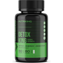Nutriking Detox King Herbal Extracts 60 Kapsül – Bitkisel Detoks & Sindirim Desteği