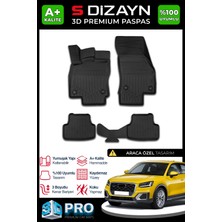 S-Dizayn Audi Q2 3D Pro Havuzlu Paspas 2017-2023 A+ Kalite 3DS-SDZ012