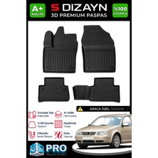 S-Dizayn Vw Bora 3D Pro Havuzlu Paspas 1999-2006 A+ Kalite 3DS-SDZ247