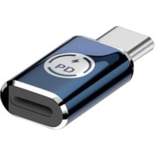 Velora Livx 35W Lightning To Type C 15 Max Pro Plus Yuva Çevirici Hızlı Şarj Aktarımı Otg Dönüştürücü Gri Otgtm-G