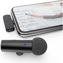 Velora Fifine M6 Kablosuz Yaka Mikrofonu - Youtuber - Tiktok - - Type C Bilgisayar