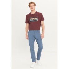 Wrangler W12SEA73K Mavi Erkek Texas Slim Fit Dar Kesim Dar Paça Pamuklu Esnek Pantolon