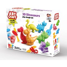 Sayıcı Kids 3D Dinozorlar Oyun Hamur Seti 168 gr | Sağlık Testli Güvenli Hamur | 3 Yaş+
