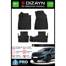 S-Dizayn Renault Austral E-Tech 3D Pro Havuzlu Paspas 2023 Üzeri A+ Kalite 3DS-SDZ126