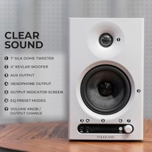 Velora Pro 4 Monitör Hoparlör Beyaz