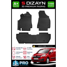 S-Dizayn 3D Pro Havuzlu Paspas2008-2018 Siyah Renk ile Araç İçin Kaymaz Özellikler