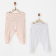 Andywawa Bebek Patikli Pantolon 2 Pcs Footed Pants Jacquard Specıal Modal