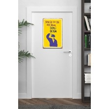 Liora Spak Üç Çay Çek Bize Ordan Demli Olsun Turist Ömer Retro Mdf DRTR0027