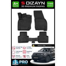 S-Dizayn Vw Tiguan 3D Pro Havuzlu Paspas 2024 Üzeri A+ Kalite 3DS-SDZ140