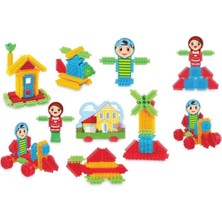 Sayıcı Kids Bloklar Özel Kovada (120 Parça Büyük Boy) + Eğitici Oyuncak ++ 3 Yaş + Motor Beceri