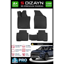 S-Dizayn Ssangyong Torres Benzinli 3D Pro Havuzlu Paspas 2023 Üzeri A+ Kalite 3DS-SDZ326