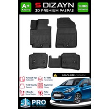 S-Dizayn Hyundai IX20 3D Pro Havuzlu Paspas 2015-2020 A+ Kalite 3DS-SDZ324