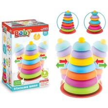 Sayıcı Kids Sallanan Halkalar - Hacıyatmaz LEGO - Bebek Oyuncağı - Kule Oyunu