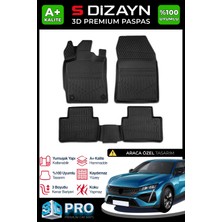 S-Dizayn Peugeot 408 3D Pro Havuzlu Paspas 2023 Üzeri A+ Kalite 3DS-SDZ035