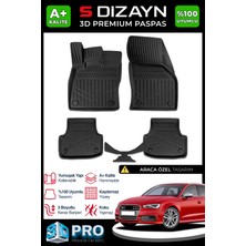 S-Dizayn Audi A3 3D Pro Havuzlu Paspas 2017 Üzeri A+ Kalite