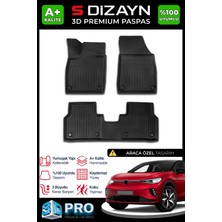 S-Dizayn Vw Id5 3D Pro Havuzlu Paspas 2021 Üzeri A+ Kalite 3DS-SDZ278