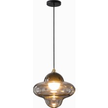 Noya Lighting Tekli Sarkıt Avize - Modern Avize Modelleri - LED Avize - Ledli Cam Avize 20CM