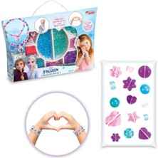 Sayıcı Kids Frozen Küçük El Çantası Takı Seti - Karlar Ülkesi Takılar - Oyuncak Boncuk Seti - Küçük Çanta