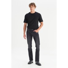 Wrangler MW15Q01358 Antrasit Erkek Pamuklu Straight Fit Greensboro Denim Jean Kot Pantolon