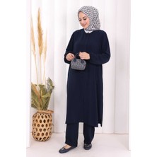 Bym Fashion Hac Umre Tunik Pantolon Takım 8006 Lacivert