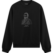 The Lucid Lab Vincent Van Gogh Autoportrait 1887 Oversize Sweatshirt - Siyah