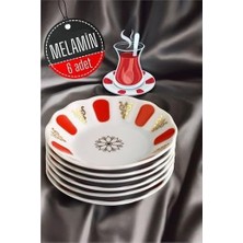 Velora Melamin Çay Tabağı 6 Adet