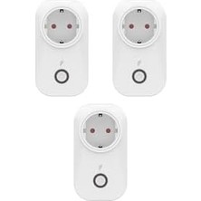 Velora Akıllı Akım Korumalı Priz 3'lü Set (16 Amper), Wifi, Uzaktan Kontrol, Enerji Tüketim Takibi