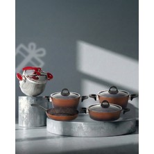 Hascevher Gloria 7 Pcs Silikon Tencere Seti İle Birlikte + Hascevher Esila 9,0 lt Güveç Düdüklü Tencere Hediye