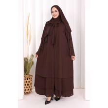 Bym Fashion Hac Umre Ferace Şal Hediye   7052 Kahverengi