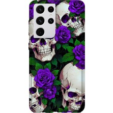 Lelia Samsung Galaxy S21 Ultra Uyumlu Baskılı Şeffaf Telefon Kılıfı | Koleksiyon: Darkforce Dominion