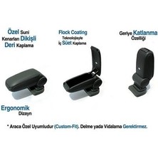 Omsa Ford Fiesta 2009-2017 Siyah Kol Dayama Ergonomik Tasarım ile Konforlu Kullanım