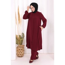 Bym Fashion Hac Umre Tunik Pantolon Takım 8006 Mürdüm