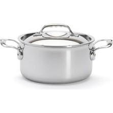 Liora De Buyer Kızartma Tenceresi Kapaklı, Paslanmaz Çelik, Gümüş, Paslanmaz Çelik, Gümüş, 27.9 x 20.1 x 10.9 cm