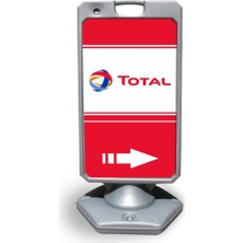 Burada Reklam ve Medikal Gri Total Reklam ve Yönlendirme Uyarı Dubası 2 Adet 105 cm Ebatında Hafif ve Dayanıklı Malzeme