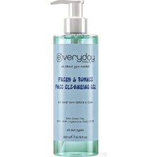 Velora Everyday Beauty Fresh&bounce Canlandırıcı Gözenek Sıkılaştırıcı Yüz Temizleme Jeli, Sivilce&siyah Nokta Karşıtı, Yeşil Çay Ferahlığı 200ML (Aha+Bha) Nemlendirme Etkili Vitamin Destekli