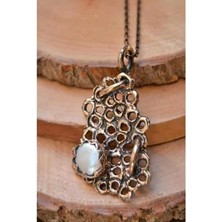 Stoneage RF03169  Özel Tasarım Gerçek Inci Doğal Taş Kadın Kolye