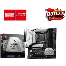 MSI Msı Mag B760M Mortar Wıfı Soket 1700 Ddr5 7000(OC) Pcı-E Gen5 M.2 Usb3.2 Hdmıdp 1x 2.5g Lan Wı-Fı 6e Matx Anakart