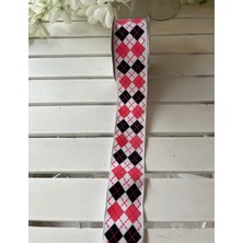 Helvacıoğlu Çikolata Stokları Eritiyoruz, Baklava Desenli Kurdeleler, 4,5 cm Eninde, 8 Metre