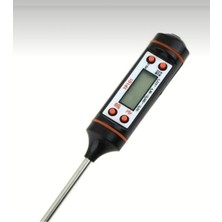 Yeterx Dijital Prob Termometre Hassas Ölçüm | Mutfak, Et, Süt ve Şerbet Için LCD Ekranlı Isı Ölçer